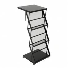 YUNRUX Brochure Stand, Foldable Brochure Stand, Foldable Stand For Flyers And Brochures - Black - View 5
