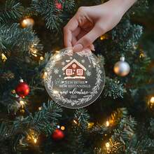 2025 Engaged Couples' First Christmas Ornament - Acrylic Holiday Tree Decoration, Christmas Engagement Gift For Newly Engaged Couples, No-Electricity Hanging Festive Decor For Wedding Anniversary, Suitable For All Seasons