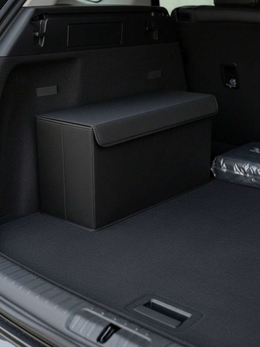 Bagageväska – Bagageorganisatör med lock och kardborreband 50x25x15 - Svart - Visa 1