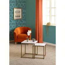 Dallas Nest Of 2 Tables In Marble/Gold Effect - Default - View 2