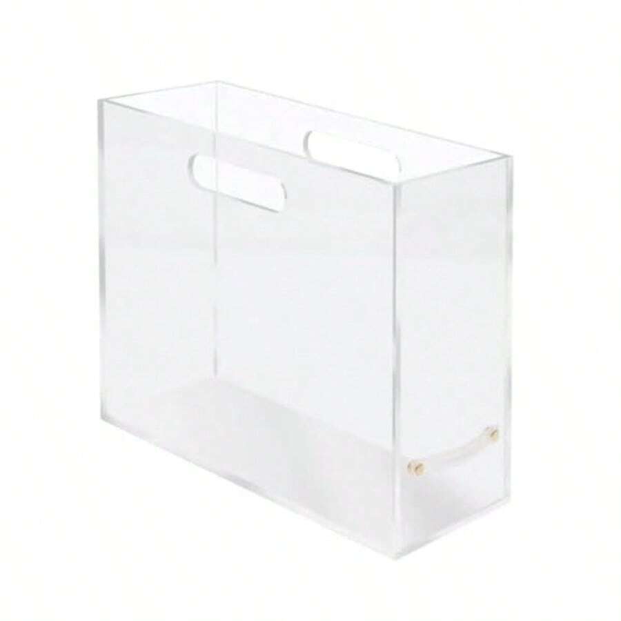 Acrylic File Box Slim Clear 4.5 X 12.25 X 10