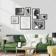 RUN HELIX 6x8 Picture Frames,Simple Designed Photo Frame,Certificate Document Frame For Horizontal And Vertical Formats,6x8 Poster Photo Frame Wall Gallery Home Office Decor,White - ColorH - View 8