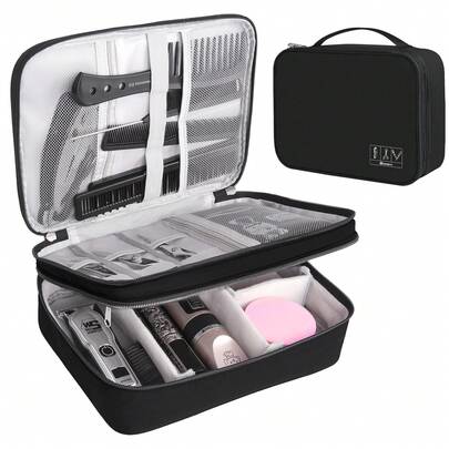 AliLeader Hair Cutting Tool Kit, Hair Cutting Box, Hair Styling Tool Travel Bag, Hair Clipper Protective Cover Storage Box, Hair Cutting Scissors Storage Bag, Portable Hair Clipper Storage Rack, Hair Clipper Storage And Organization Bag, Suitable For Haircut, Travel Essential, Hairstyle, Hair Styling, Hair, Travel, Hair Care Products, Hair Styling Tools, Hair Accessories, Hairstylist, Barbershop, Hair Salon Equipment