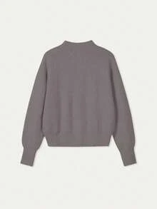 FOR BEAUTY 春秋新款纯色圆领拉链针织开衫女装，柔软韩版优雅休闲宽松版型，适合外出和通勤，春季女装新年款 - 斯粉克斯 - 查看 6