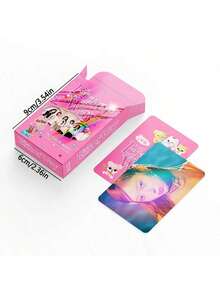 I/V/E 55PCS Kpop贴纸拼贴、防水贴纸组合、装饰性Ipad拼贴、明星周边、笔记本贴纸、手机壳应援物、人气团体应援贴纸、K-POP合集贴纸、新合集祝福贴纸 - 彩色 - 查看 3