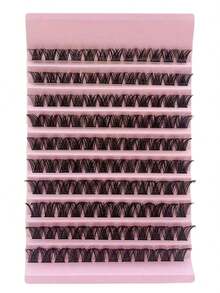 120pcs Cluster Lashes 8-16mm Wispy Individual Lashes Natural Look Lashes D Curl Fluffy Cluster Lashes DIY Eyelash Extension Lash Clusters, Eyelash Clusters, Individual Eyelashes, Lashes, Fake Lashes - màu đen - Xem 7