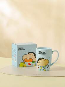 CRAYON SHINCHAN Ceramic Mug With Handle, Cute Cartoon Coffee Cup, Reusable, Suitable For Home, Holiday Parties And Outdoor Gatherings - Multicolor - View 12