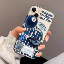 Funda de Teléfono Transparente Estilo Azul Profundo para  17/17 Pro/17 Pro Max, 16/16 Plus/16 Pro/16 Pro Max,  15/15 Plus/15 Pro/15 Pro Max,  14/14 Plus/14 Pro/14 Pro Max,  13/13 Pro/13 Pro Max,  12/12 Pro/12 Pro Max,  11/11 Pro/11 Pro Max.Resistente a los golpes, a la suciedad y con cobertura completa. - transparente - Ver 3