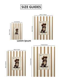 1 件无框牛仔狗印刷品、复古邮票 Cottagecore 墙壁艺术、复古乡村动物海报、农舍房间装饰>海报、时髦海报、卧室装饰、房间墙壁印刷品、宿舍必备大学、家庭派对装饰的独特礼物 - 彩色 - 查看 9