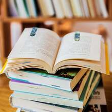 Simpeak 12 Piezas Separadores de Libros Marcadores Magnéticos, Bonitos Marcadores PáMagnéticos, Clips PáMagnéticos, Marcadores para Estudiantes Oficina Papelería Lectura, Cuadro - Cuadro 2 - Ver 10