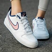 Nike Court Borough Low 2 SE1 (GS) Casual Sneakers, Low-Top Skateboard Shoes, White, For Men & Big Kids