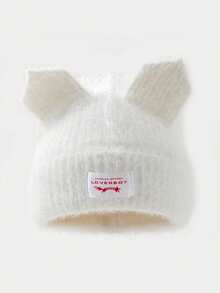 1顶男士个性化猫耳缝标Y2K针织帽，适合秋冬季保暖及日常穿着。 - D - 查看 19