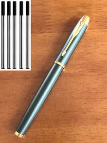 [Customized] Personalized Engraved Metal Business Office Ball Pen Gift Set With Refill, 2pcs, High Quality Ballpoint Pen For Daily Writing, Signature, Birthday, Father's Day, Thanksgiving, Christmas, Gift For Friends, Relatives, Leaders, Colleagues Back To School - Multicolor - View 63