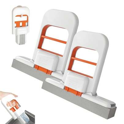 Portable Foldable Tabletop Mop - Multifunctional Dry & Wet Cleaning Sponge Mop Suitable For Home And Car - Great For Bathroom, Kitchen, Glass, Living Room And More