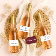 5pcs/10pcs/20pcs,Bridesmaid Champagne Labels Bridesmaid Proposal Labels Will You Be My Bridesmaid Or Bridesmaid Gifts Champagne Labels Bridesmaid Gifts Holidays Valentine's Day And Other Holidays Summer Birthday Wedding Beach Back To School School Supplies Room Decor - Black - View 6