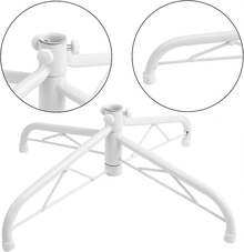 Christmas Tree Base Stand, 40CM Green Artificial Tree Bracket Metal For 4ft 5ft 6ft Christmas Tree - White - View 5