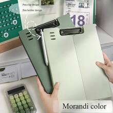 A4 Upright Clipboard, Thick Student Writing Board, Exam Paper Clip, Vertical Meeting Notebook Holder - Multicolor - View 2