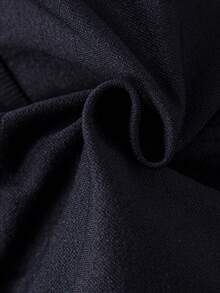 Women's Plus Size Seamless Knitted Band Removable Padded Sports Bra - Black - View 4