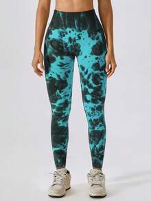 Women Sports Leggings - 淺綠 - 查看 5