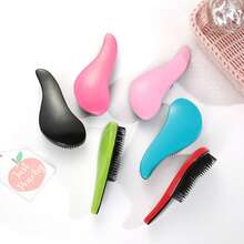 A Anti-Tangling Comb Suitable For Curly, Thick, Straight And Natural Hair - Soft-Toothed Split Comb, With Elastic Teeth And ABS Plastic Handle, Dry And Wet Dual-Purpose, Suitable For Normal Hair Quality, Available In Various Sizes - Multicolor - View 7