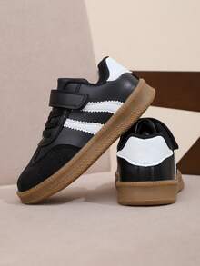 1 双儿童休闲运动鞋，时尚多功能鞋 - 黑色 - 查看 6