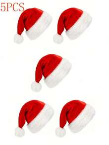10 Stücke/5 Stücke/3 Stücke/2 Stücke/1 Stück rote Weihnachtsmütze, Weihnachtsmannmütze, Weihnachtsmütze für jeden, als Weihnachtsgeschenke, Silvester Party Zubehör, zwei Größen (Dekorative Mützen für 25 Anlässe) geeignet als Weihnachtsgeschenke Familienpackung