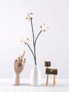 3/6pcs Artificial Stems, Flower Bolls, 23.6 Inch Branch, Floral Plant Stick For Farmhouse Decor, Vase Fillers, Flowers, Rustic Sprigs For Vase Fillers, Floral Arrangements And Farmhouse Fall Decorations And DIY Crafts Christmas Decorations