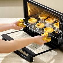 2pcs Heart Insulation Gloves, Heat-Resistant Gloves, Thickened Silicone Kitchen Oven, Anti Slip Hand Clip