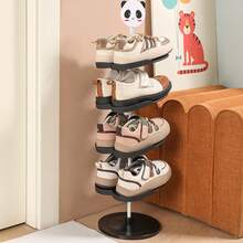 1 Peça Organizador de Armazenamento de Sapatos Estiloso Multicamadas - Economizador de Espaço Compacto, Gerenciamento de Sapatos Sem Esforço, Ideal para Entrada, Quarto, Corredor