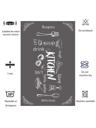 Pearl Digital Non Slip Printed Turkish Vloerkleed AL4035 Zachte Touch, Washable Tapijt Felt Backing PC's Moderne ative Vloer Mat, Living Room, Bedroom, Kitchen, Hallway Or Entryway Available In Many Sizes. Quick Drying, Highly Absorbent, Soft, Com Tafel Both Indoor Outdoor view 5