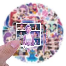 55pcs Cartoon Creative K-Pop Witch Hunter Group Decorative Stickers - DIY Personalized Decals For Journals, Phones, Computers & Desks