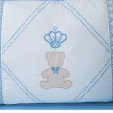 9-PIECE HALF-TRANSA CRIB KIT BEAR PRINCE - 藍色 - 查看 2