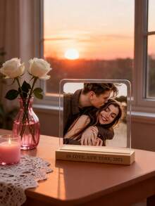 1 PC Custom Photo Curtains - Personalized Portrait Printing, Blackout Panels For Living Room Decoration, Machine Washable Polyester, Cordless Design, Perfect Gift For Holidays And Graduations, Living Room Curtains.