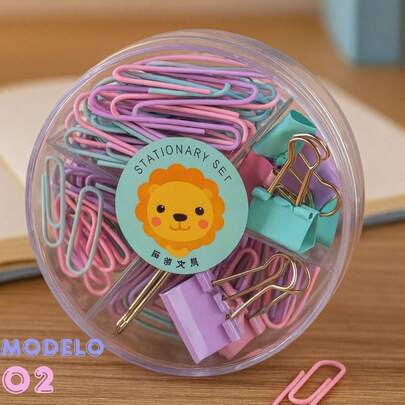 Loren's importados Kit Prendedores - Clips, Alfinetes e Prendedor de Papel