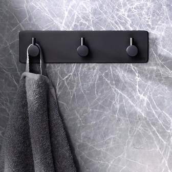 Multi-Function Wall Mounted Hooks (2/3/4/5 Hooks Options) | Suitable For Small Space Storage & Multi-Item Hanging | Heavy-Duty Metal Material | Strong Load-Bearing & Anti-Deformation | Sturdy For Hanging Thick Coats / Bathrobes