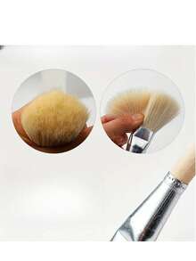 11Pcs/Set, Deluxe Goat Hair Paint Brush Set - Versatile Blending Brushes For Acrylic, Watercolor, Oil Painting, Face, Body Art - Soft, Flexible, Easy-Clean,