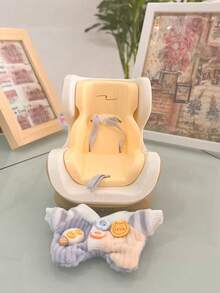 مقعد أمان السيارة لتمثال (بدون دمية)، مقعد أمان السيارة لتمثال ، ديكور فتحة التهوية الداخلية، اكسسوارات دمية 15/17 سم، ملابس بديلة للجيل الأول والثاني