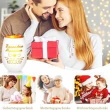 1 peça porta-velas de vidro para velas, suporte para velas de chá com lanterna Lucky Light, decoração de mesa com gravura, presentes de agradecimento para mulheres, aniversário e Natal