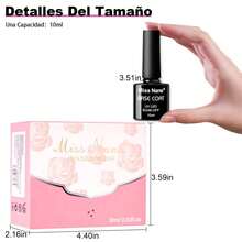 6 Unidades de Base Coat para Uñas 10ml - Base Semi Permanente de Fijación Profunda y Larga Duración - Albaricoque - Ver 5