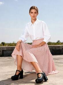 Womens Square Toe Mary Jane Shoes Outdoor  Retro Oxford Wingtip Platform Pump Preppy Ankle Buckle Strap Office Shoes Dress Wear Footwear - 黑色 - 查看 3