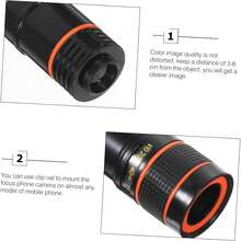 FCV 8X Cell Phone Lens Mobile Phone Camera Accessory Telephoto Lens For Smartphones Connection Compatible With IPhone 17 Air 16/15/14/13/12/11 Pro Max And Most Smartphone