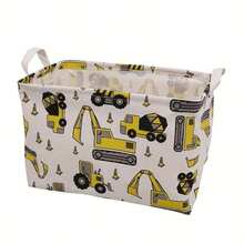 Large Capacity Foldable Canvas Storage Basket With Handle, Waterproof And Lightweight, Suitable For Home, Room, Toys, Dorm, Kitchen, Pet, Office, Closet Organizer, Also Great For Christmas, Thanksgiving, New Year, Valentine's Day Gifts