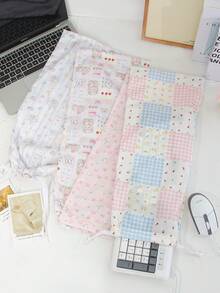 1pc Cute Floral&Bear Keyboard Storage Bag Keyboard Dust Cover Drawstring Dust Proof Bag Portable Protection Sleeve Wireless Keyboard Case Sleeve Keyboard Carrying Case Wired Gaming PC Keyboard Dust Cover Home Storage Bag Keyboard Package Bag For Office ,Home Decor,Study ,Work ,Universal Keyboard - Multicolor - View 5
