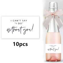 5pcs/10pcs/20pcs,Bridesmaid Champagne Labels Bridesmaid Proposal Labels Will You Be My Bridesmaid Or Bridesmaid Gifts Champagne Labels Bridesmaid Gifts Holidays Valentine's Day And Other Holidays Summer Birthday Wedding Beach Back To School School Supplies Room Decor - Black - View 13
