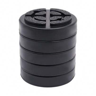 5Pcs 120mm Round Rubber Lift Pad Arm Pads, Universal Slip-On Design For Auto Car Truck Vehicle Hoist Jack, Heavy-Duty Protection