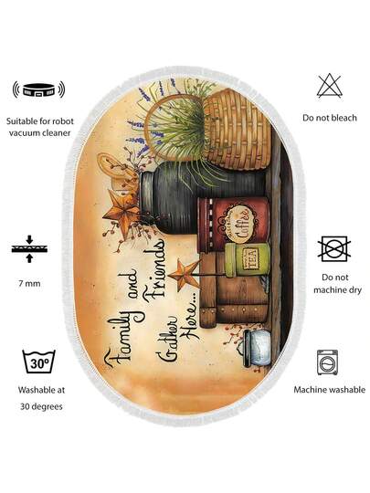 Pearl Digital Non Slip Printed Turkish Vloerkleed AL4024 Zachte Touch, Washable Tapijt Felt Backing Moderne ative Vloer Mat, Living Room, Bedroom, Bathroom, Hallway Or Entryway Available In Many Sizes Quick Drying, Highly Absorbent, Soft, Com Tafel Both Indoor Outdoor view 5