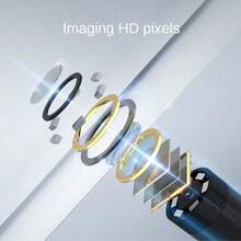 2025新款高精度工业级10MP高清摄像头，1080P可调，安卓有线USB连接，智能手机App智能投影，超柔金属鹅颈管，长度可选1m/2m/3.5m/5m - 彩色 - 查看 3