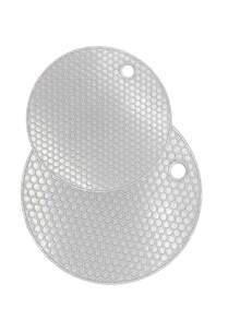 Dessous de plat rond épais en silicone résistant à la chaleur, facile à nettoyer, set de dessous de plat noirs résistants à la chaleur. Set de dessous de plat en silicone - Maniques résistantes à la chaleur antidérapantes, ustensiles de cuisine antidérapants pour la maison, tapis d'isolation en nid d'abeille, tapis de table à manger, tapis de casserole, tapis de table à manger, tapis de tasse pour la cuisine