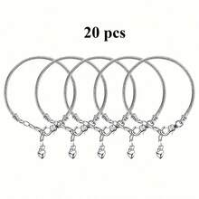 30/200pcs Fashion Metal Beads Set, Suitable For DIY Jewelry - Multi-Functional Large Hole Design, Applicable For Necklaces, Bracelets, Keychains And Phone Charms - Zinc Alloy, With Classic Patterns - Silver - View 19