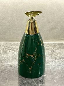 Nowoczesny, minimalistyczny, czarno-biały, marmurowy dozownik do mydła w butelce z ceramiki ze złotą głowicą pompki, łazienkowe pojemniki na mydło w płynie/szampon/balsam do łazienki, do użytku hotelowego i domowego